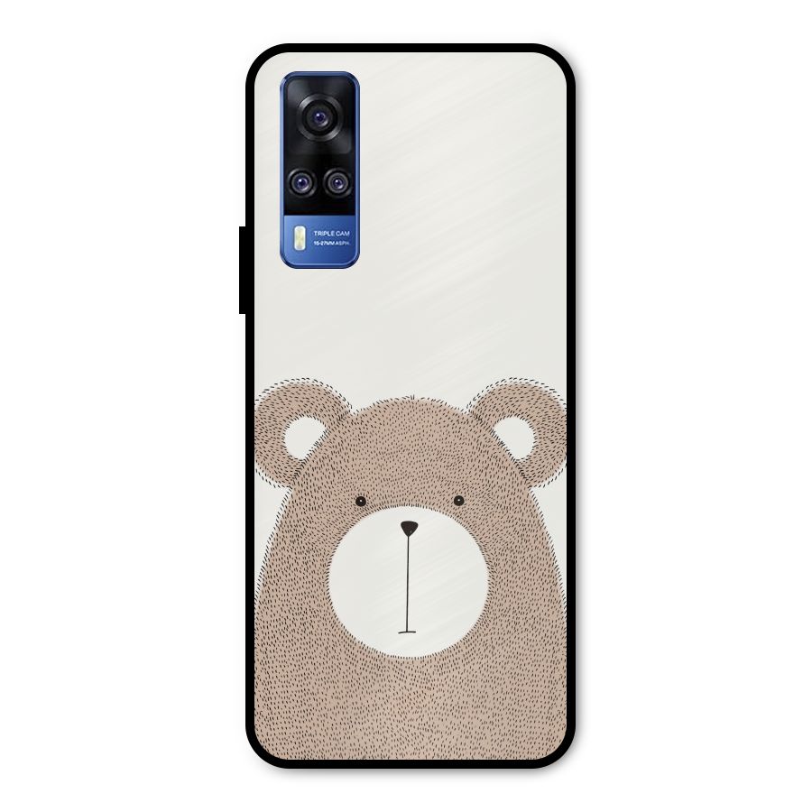 Cute Bear Metal Back Case for Vivo Y31