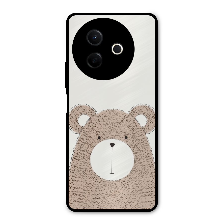 Cute Bear Metal Back Case for Vivo Y39