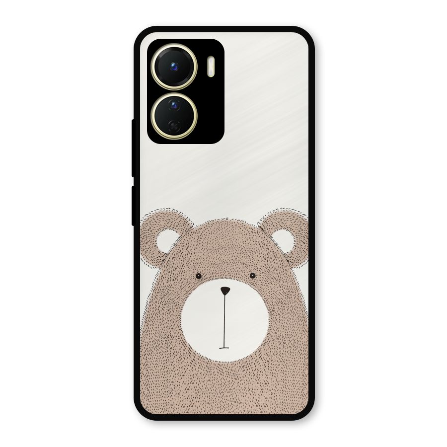 Cute Bear Metal Back Case for Vivo Y56