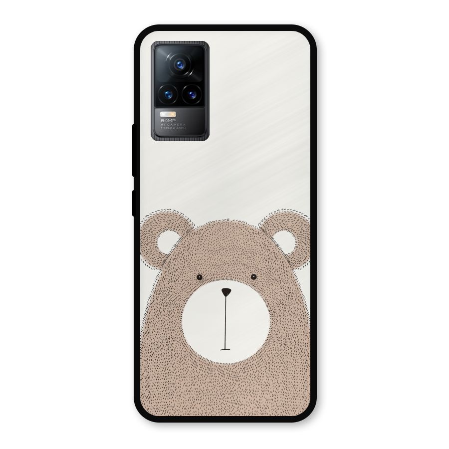 Cute Bear Metal Back Case for Vivo Y73