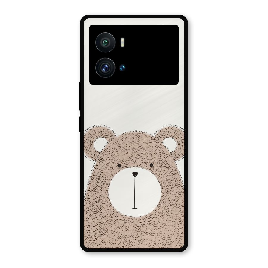 Cute Bear Metal Back Case for iQOO 9 Pro