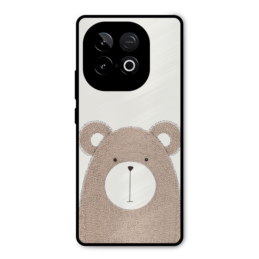 Cute Bear Metal Back Case for iQOO Neo 10