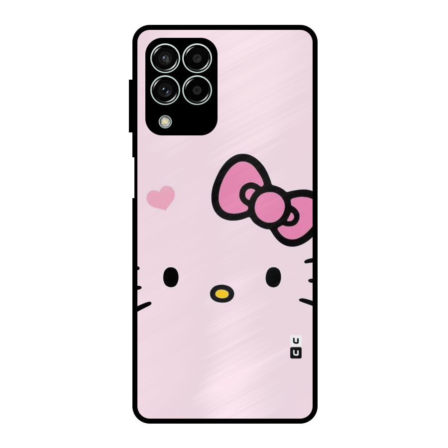 Cute Bow Face Metal Back Case for Galaxy M33