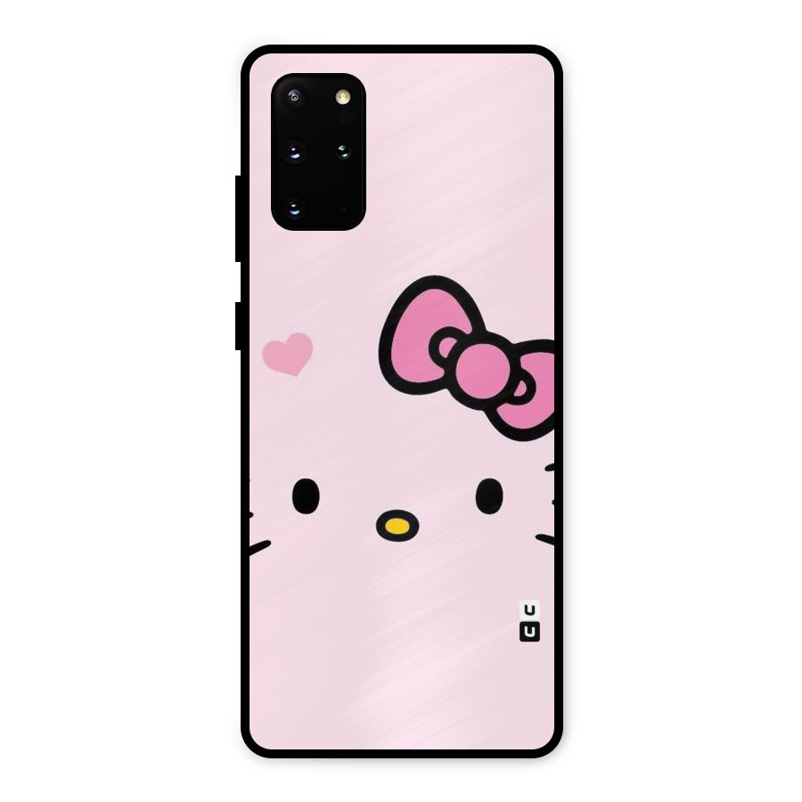 Cute Bow Face Metal Back Case for Galaxy S20 Plus