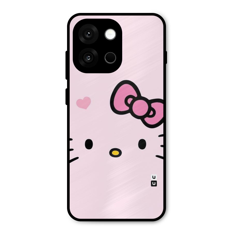 Cute Bow Face Metal Back Case for OnePlus 13s