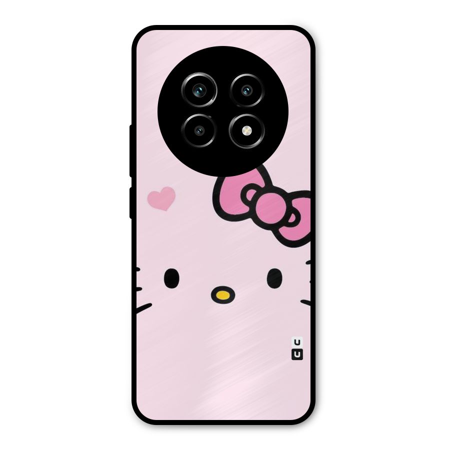Cute Bow Face Metal Back Case for Realme 13 Pro