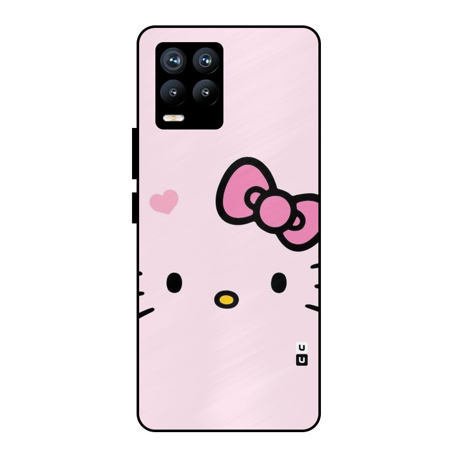 Cute Bow Face Metal Back Case for Realme 8
