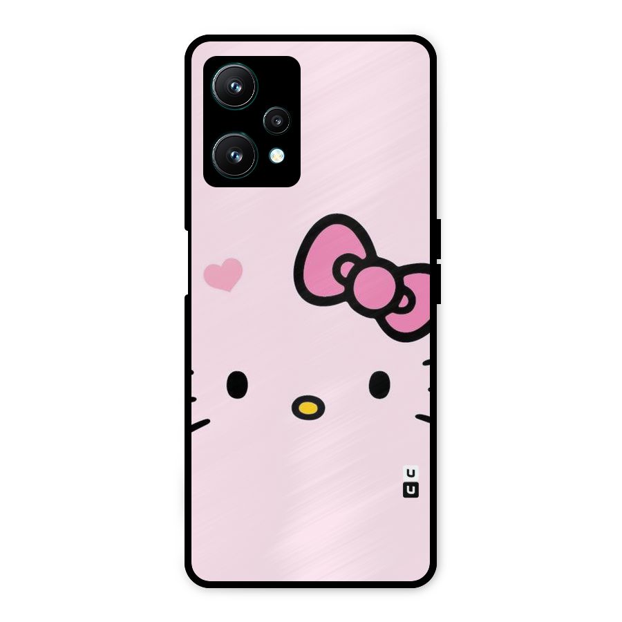 Cute Bow Face Metal Back Case for Realme 9 Pro 5G