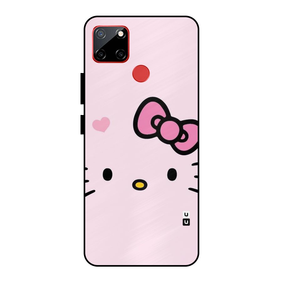 Cute Bow Face Metal Back Case for Realme C12