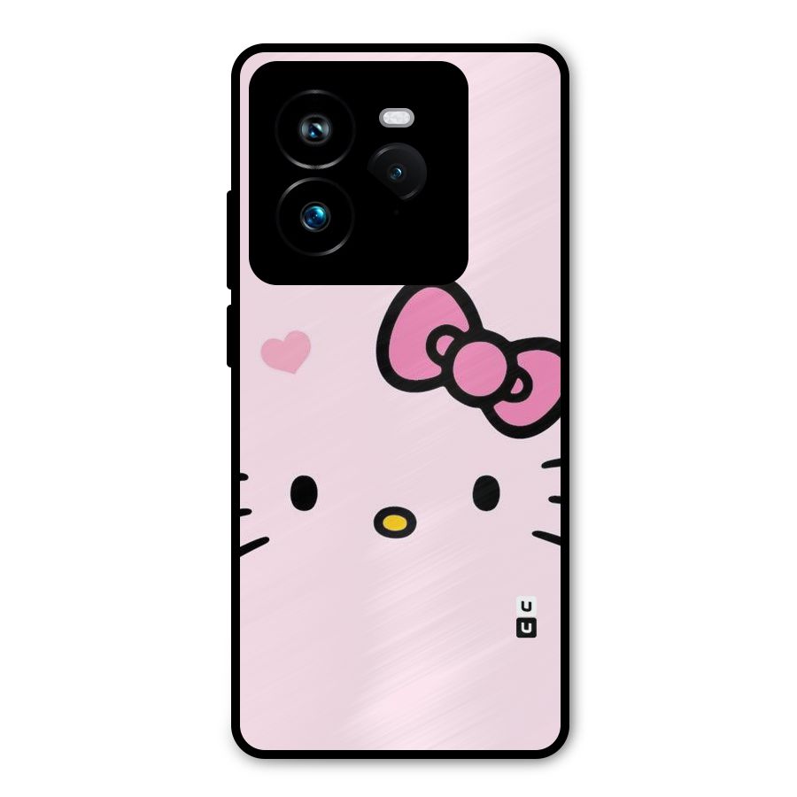 Cute Bow Face Metal Back Case for Realme GT 7 Pro
