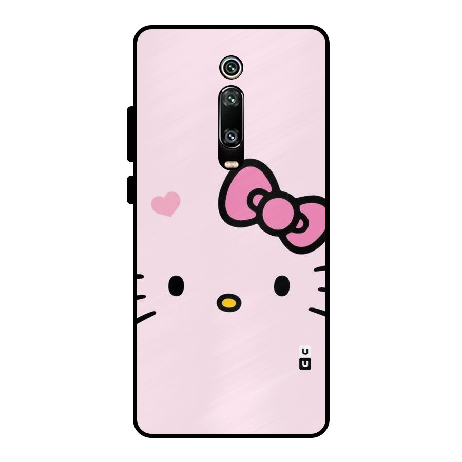 Cute Bow Face Metal Back Case for Redmi K20
