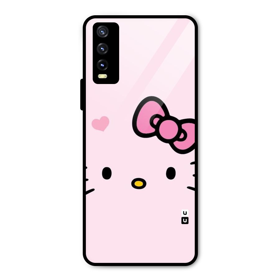 Cute Bow Face Metal Back Case for Vivo Y20