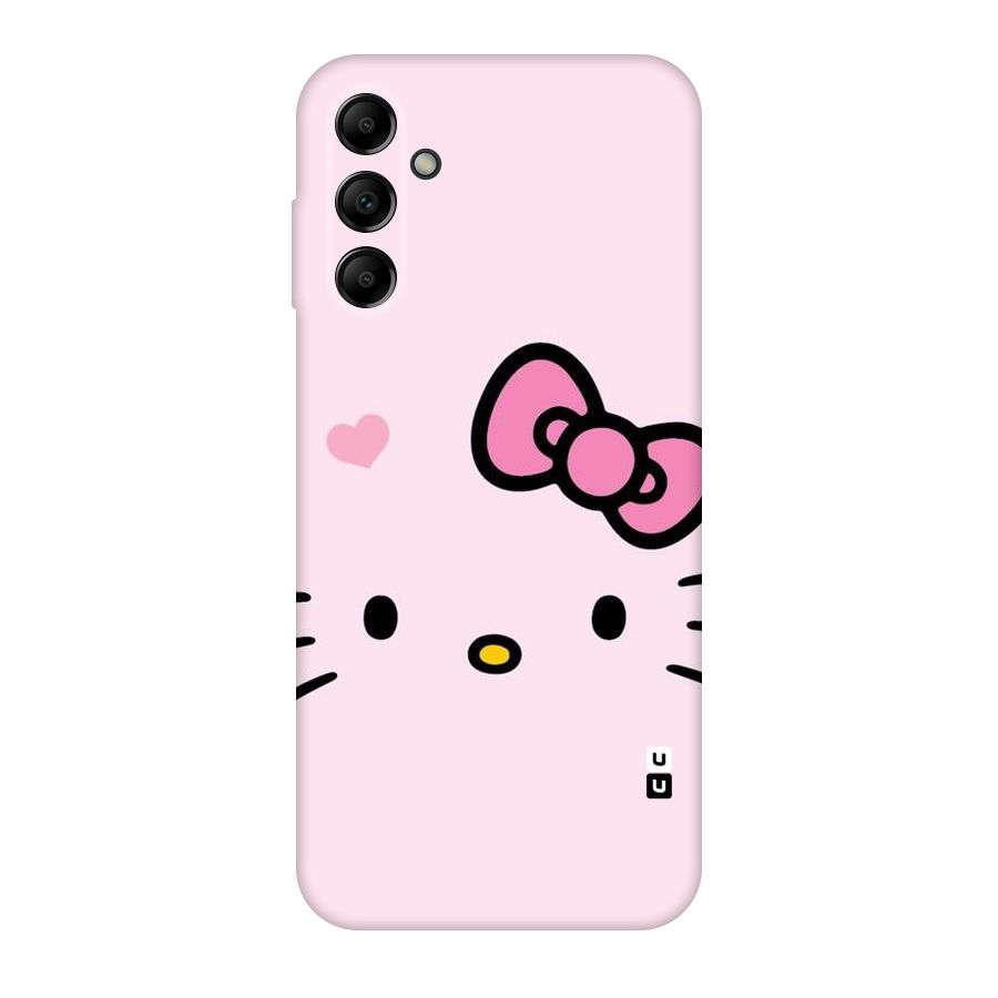 Cute Bow Face Original Polycarbonate Back Case for Galaxy A14 5G