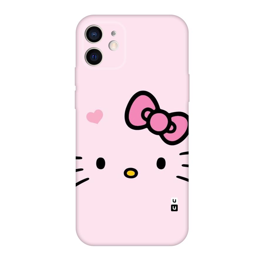 Cute Bow Face Original Polycarbonate Back Case for iPhone 12