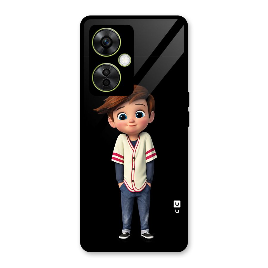 Cute Boy Tim Glass Back Case for OnePlus Nord CE 3 Lite