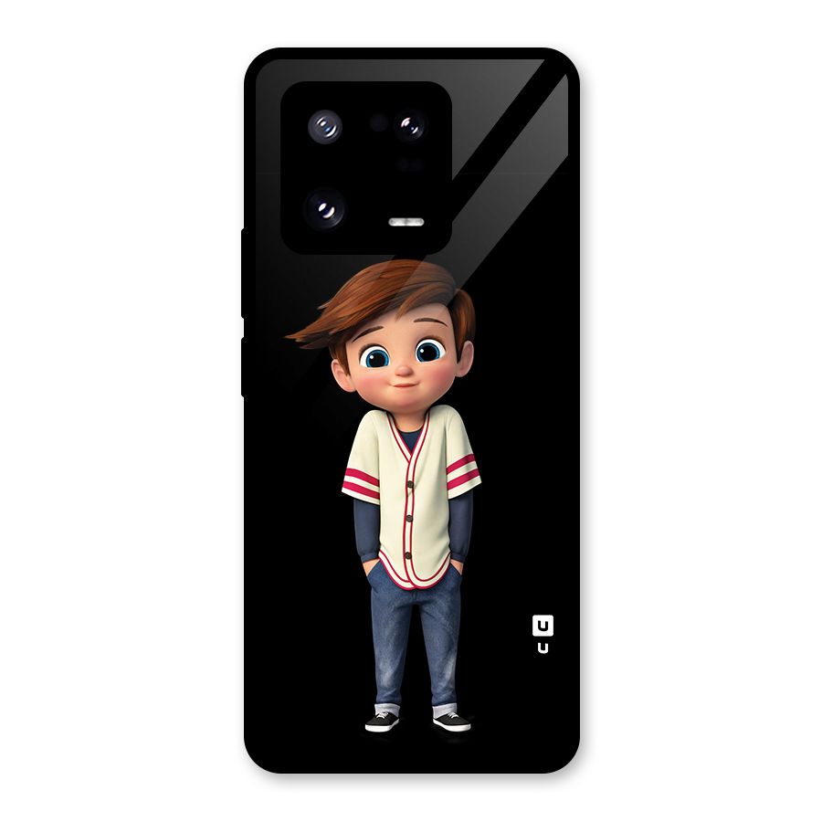 Cute Boy Tim Glass Back Case for Xiaomi 13 Pro