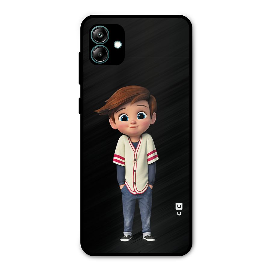 Cute Boy Tim Metal Back Case for Galaxy A04