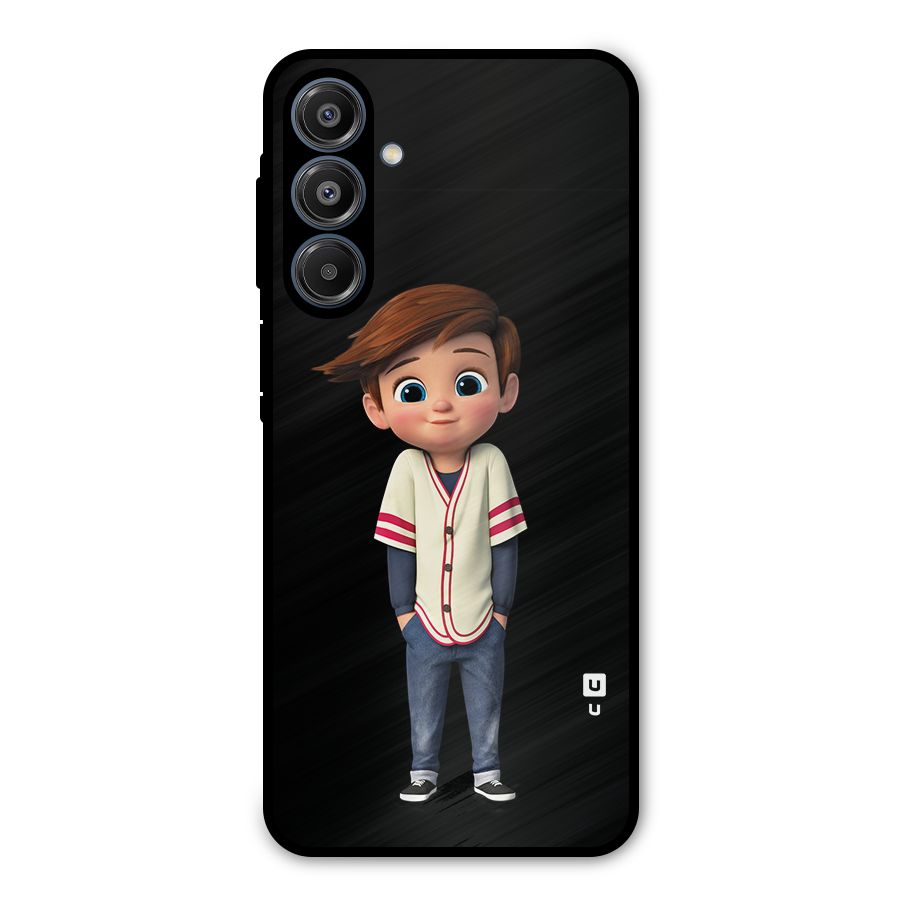 Cute Boy Tim Metal Back Case for Galaxy A16 5G