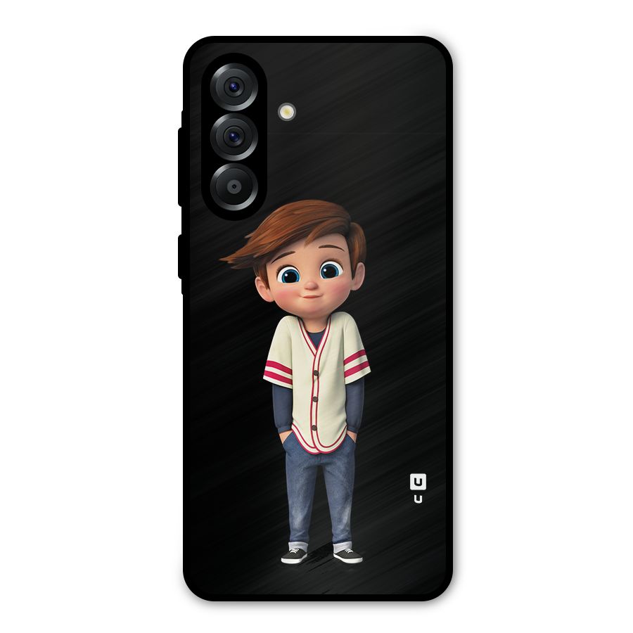 Cute Boy Tim Metal Back Case for Galaxy A56