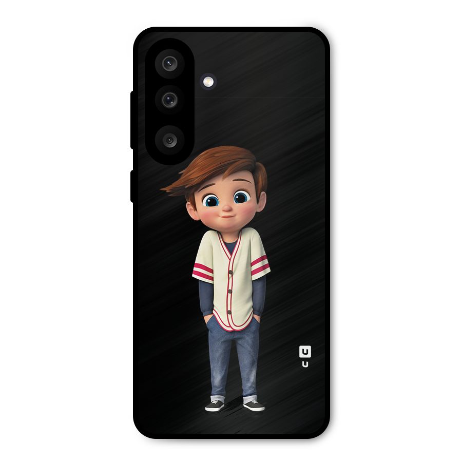 Cute Boy Tim Metal Back Case for Galaxy F56