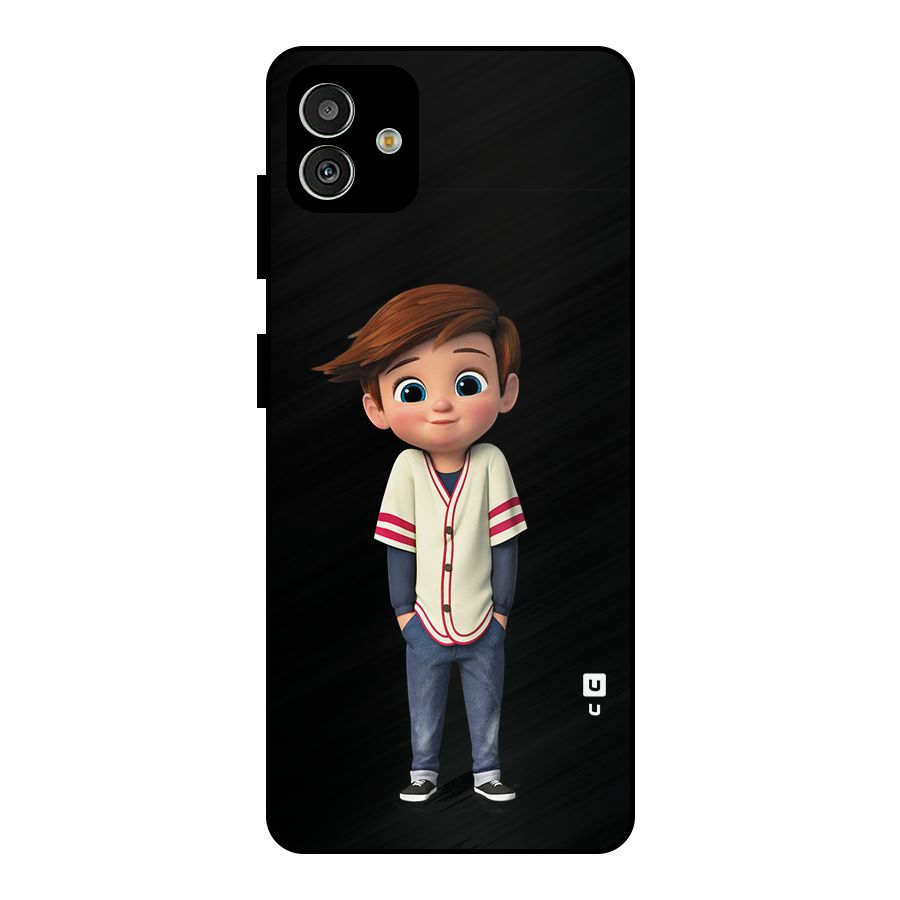 Cute Boy Tim Metal Back Case for Galaxy M13 5G