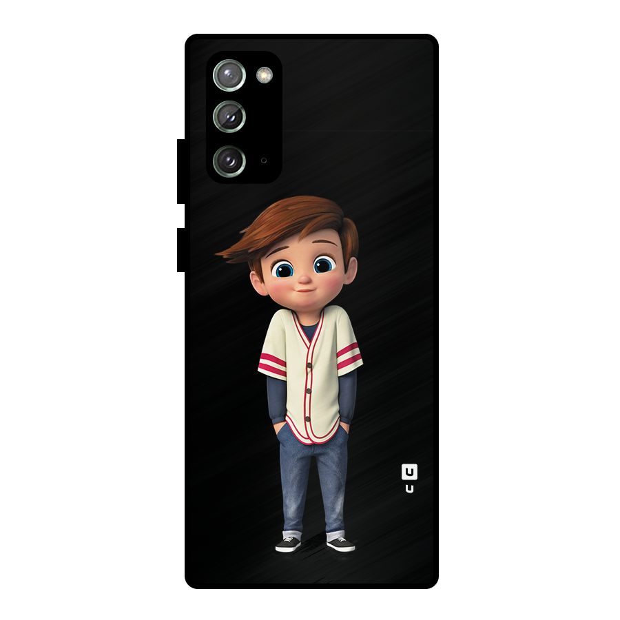 Cute Boy Tim Metal Back Case for Galaxy Note 20