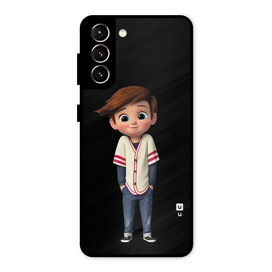 Cute Boy Tim Metal Back Case for Galaxy S21 5G