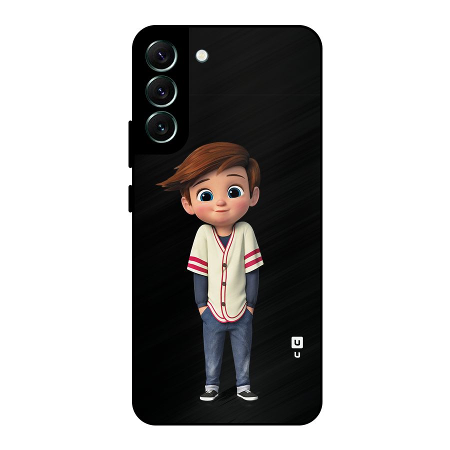 Cute Boy Tim Metal Back Case for Galaxy S22 Plus 5G