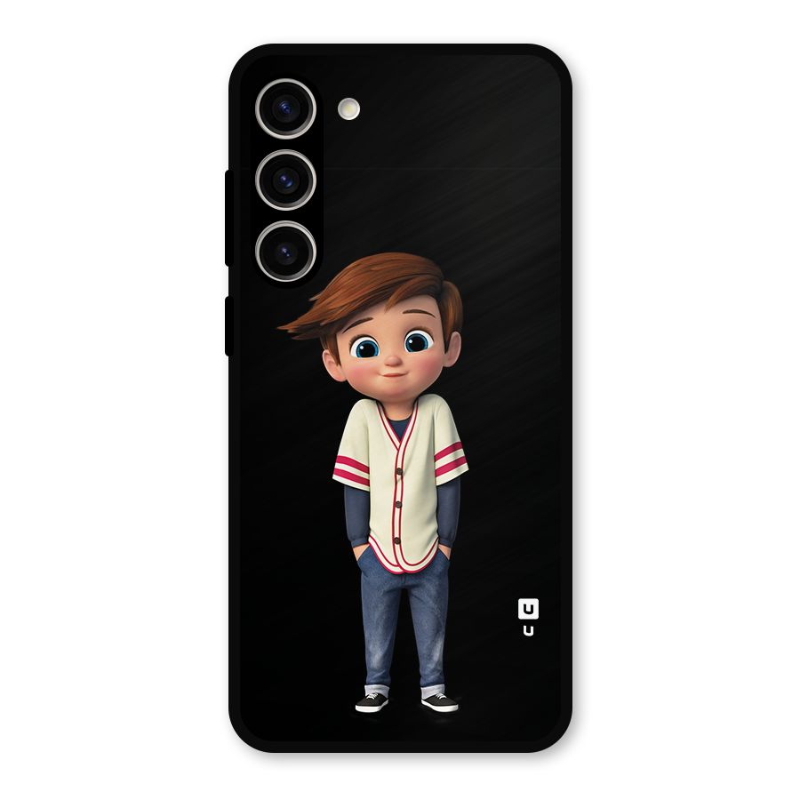 Cute Boy Tim Metal Back Case for Galaxy S23 Plus