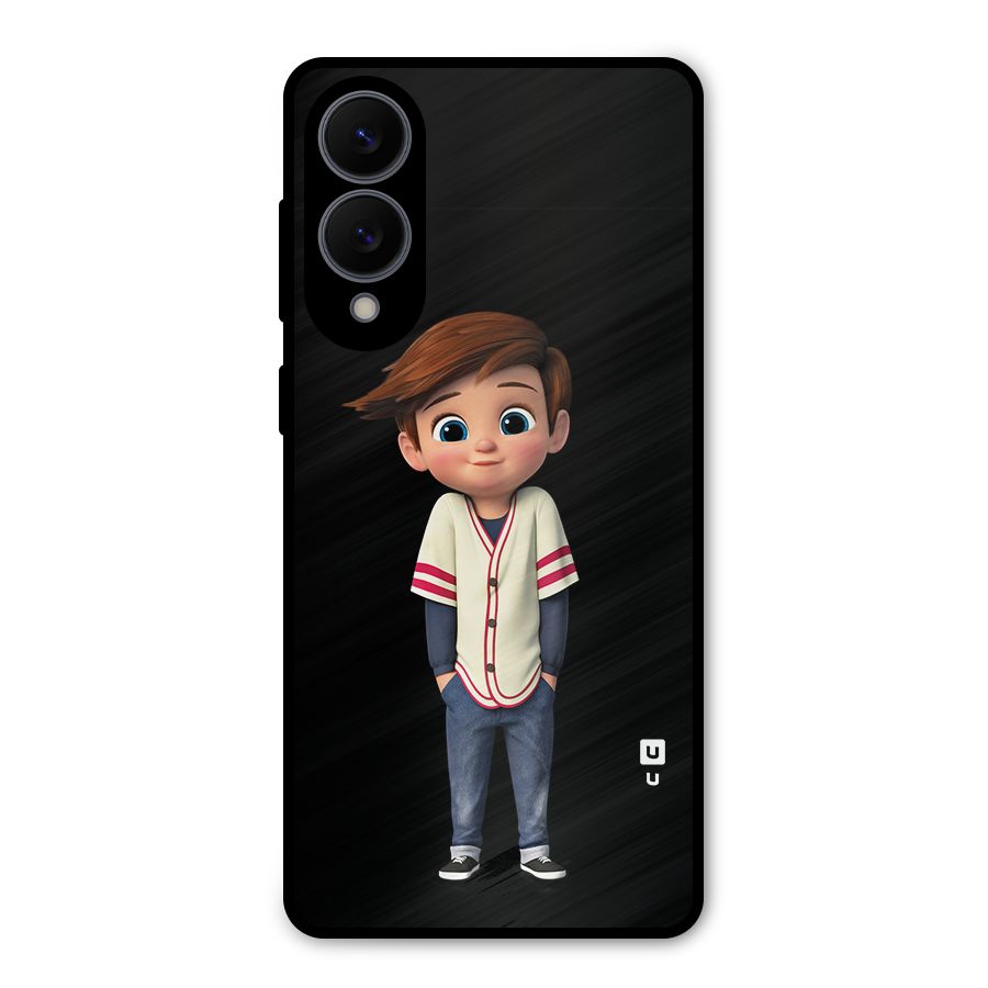 Cute Boy Tim Metal Back Case for Galaxy S25 Edge
