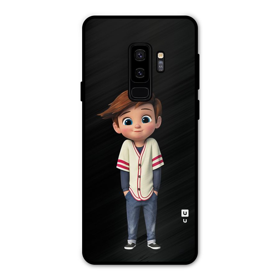 Cute Boy Tim Metal Back Case for Galaxy S9 Plus