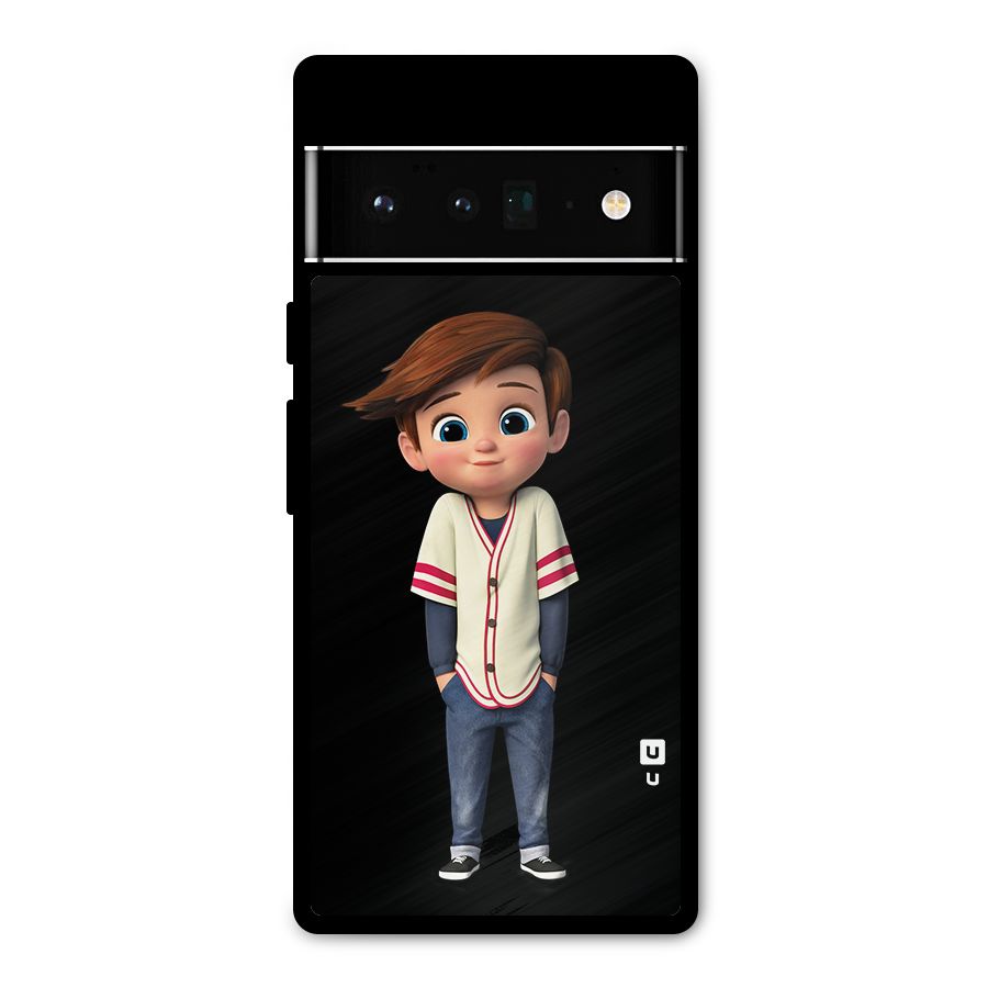 Cute Boy Tim Metal Back Case for Google Pixel 6 Pro