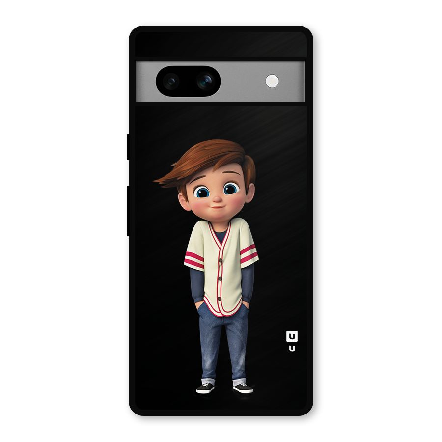 Cute Boy Tim Metal Back Case for Google Pixel 7a