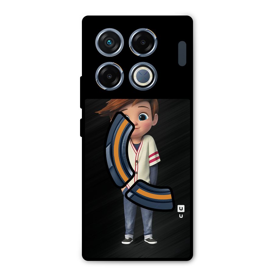Cute Boy Tim Metal Back Case for Infinix GT 20 Pro