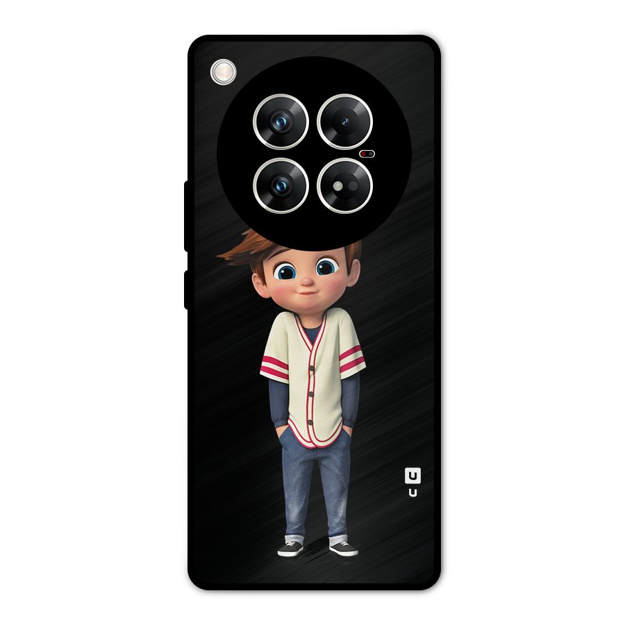 Cute Boy Tim Metal Back Case for Infinix Zero 40 5G