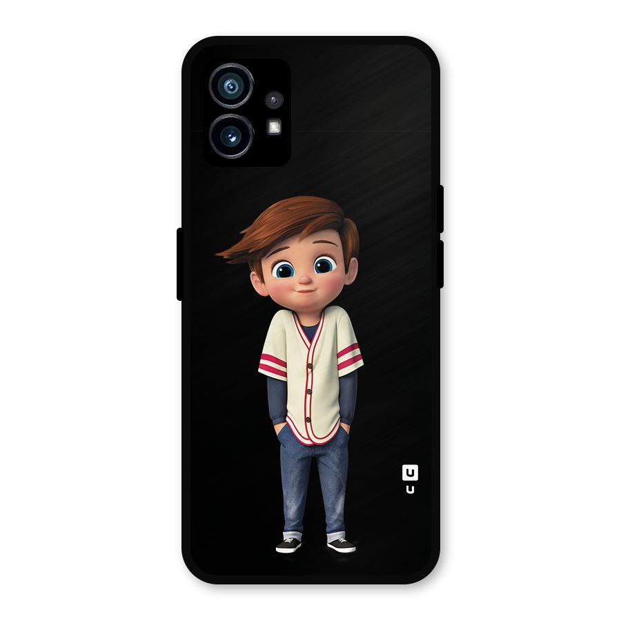 Cute Boy Tim Metal Back Case for Nothing Phone 1