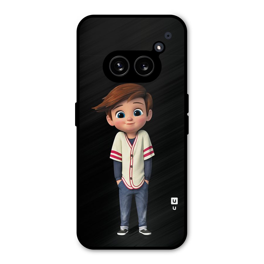Cute Boy Tim Metal Back Case for Nothing Phone 2a Plus