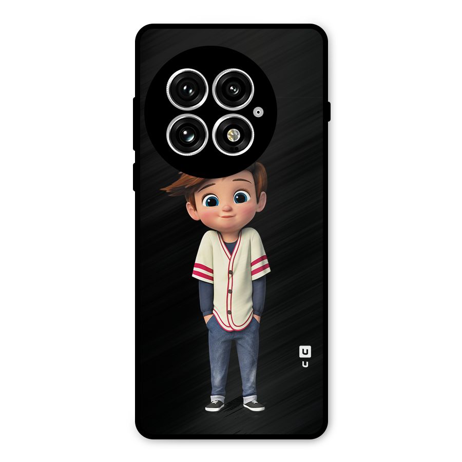 Cute Boy Tim Metal Back Case for OnePlus 13