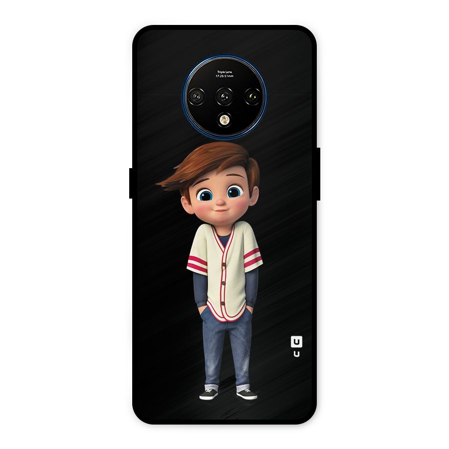 Cute Boy Tim Metal Back Case for OnePlus 7T