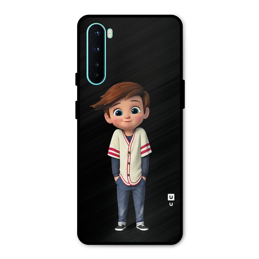 Cute Boy Tim Metal Back Case for OnePlus Nord