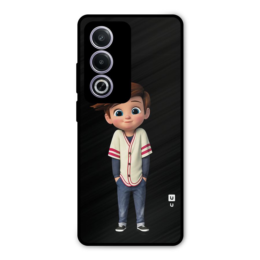 Cute Boy Tim Metal Back Case for Oppo A3 Pro