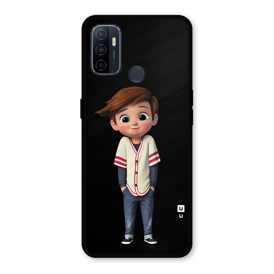 Cute Boy Tim Metal Back Case for Oppo A53