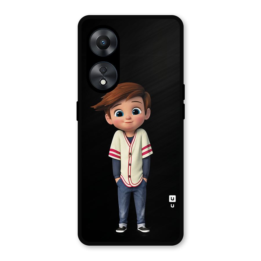 Cute Boy Tim Metal Back Case for Oppo A78