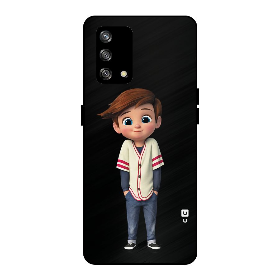 Cute Boy Tim Metal Back Case for Oppo F19