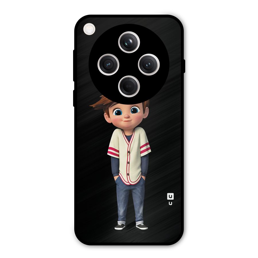 Cute Boy Tim Metal Back Case for Oppo Find X8