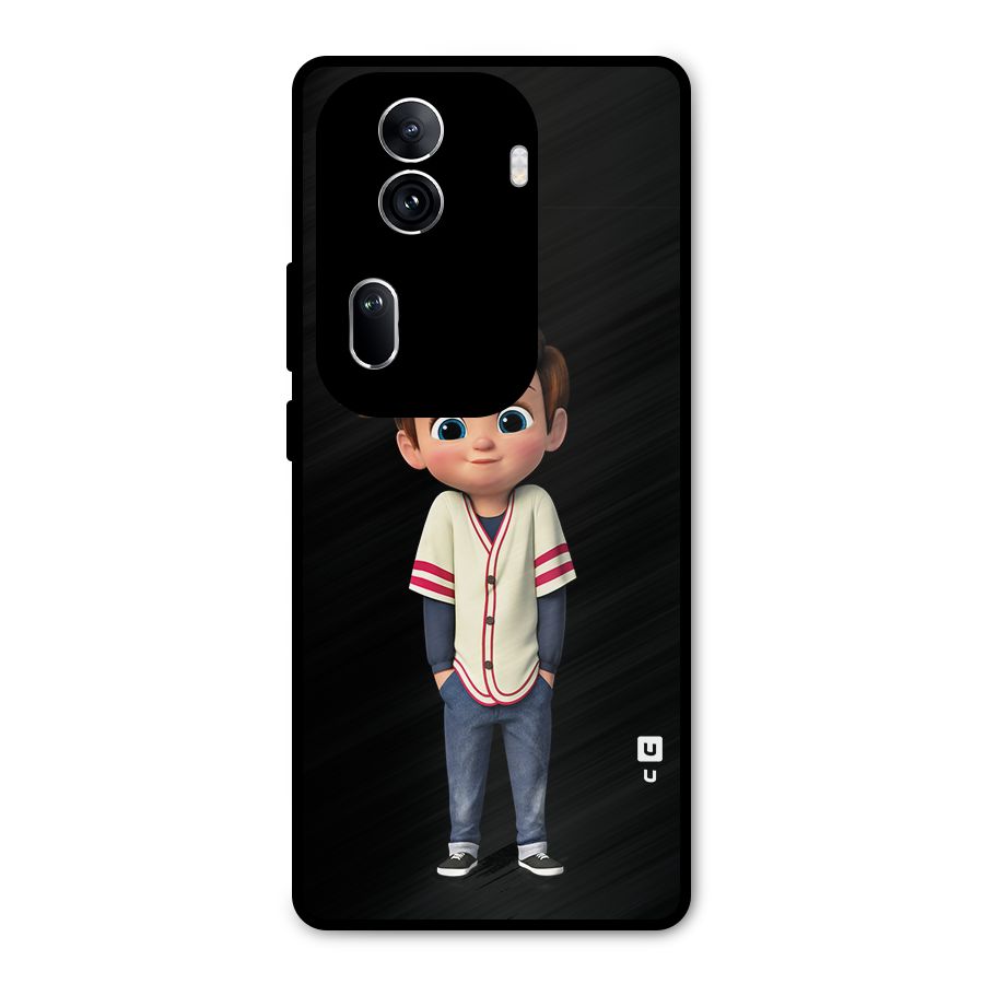 Cute Boy Tim Metal Back Case for Oppo Reno11 Pro 5G