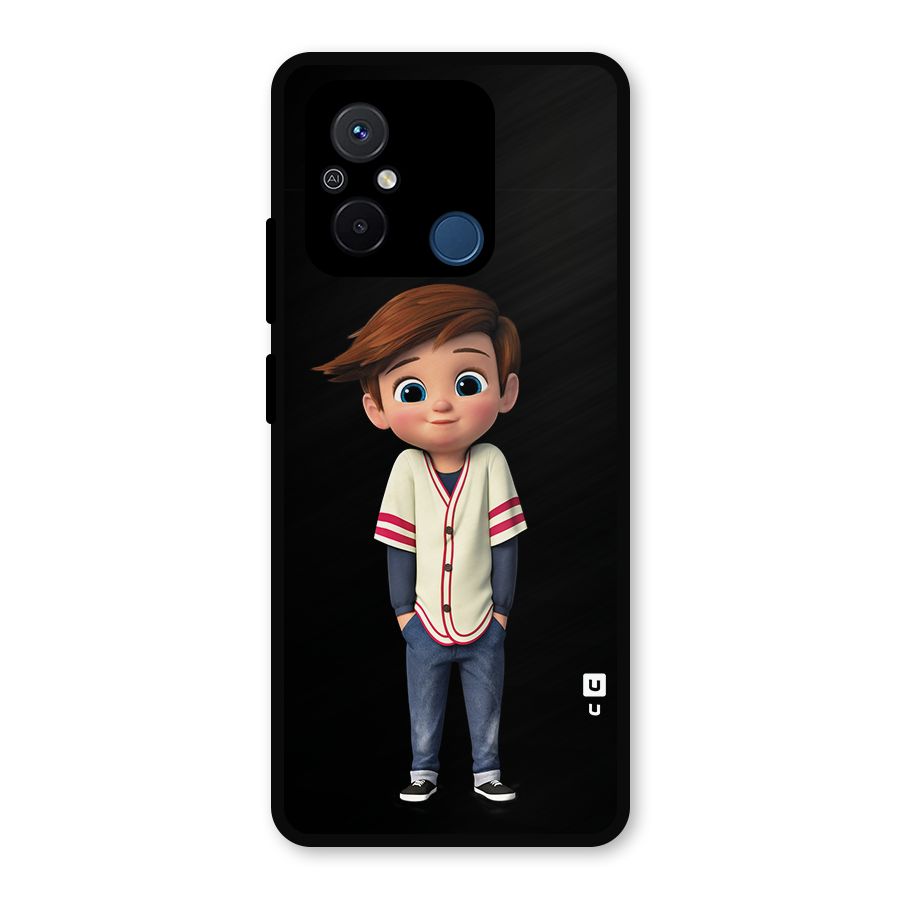 Cute Boy Tim Metal Back Case for Poco C55