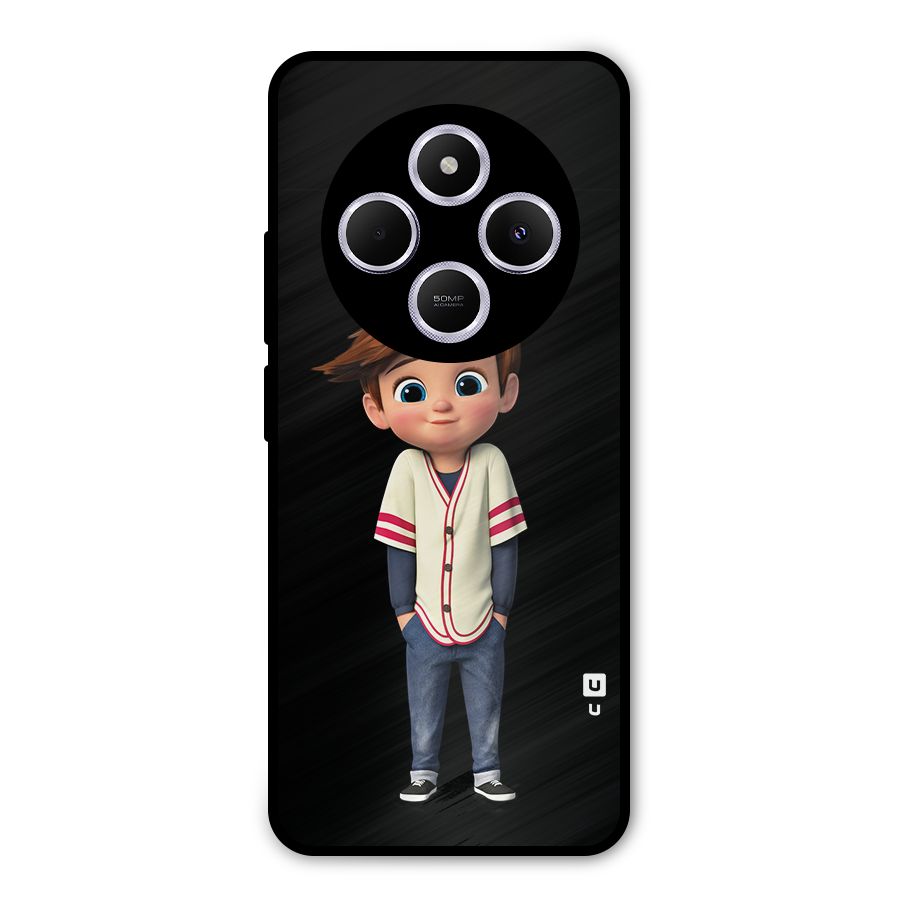 Cute Boy Tim Metal Back Case for Poco C75 5G