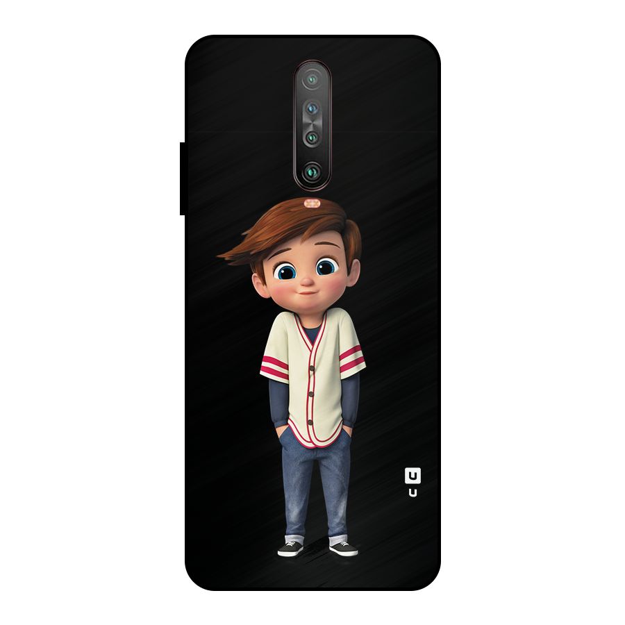 Cute Boy Tim Metal Back Case for Poco X2