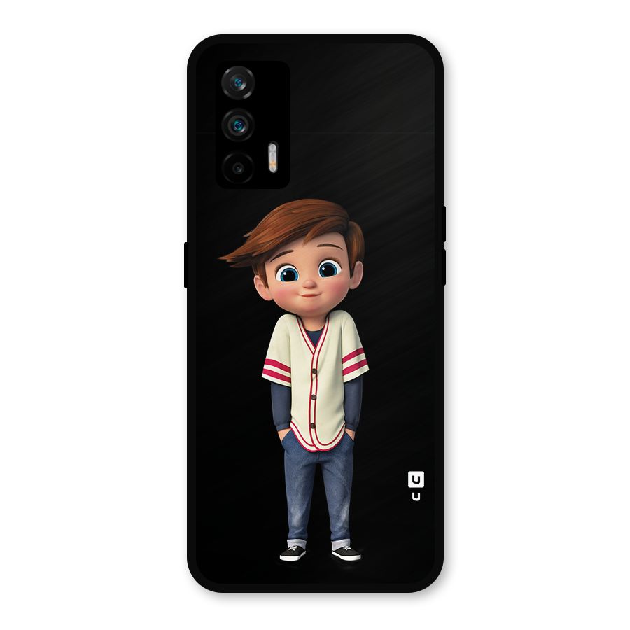 Cute Boy Tim Metal Back Case for Realme GT 5G